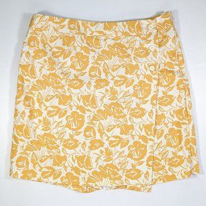 Mustard Floral Skort by Chadwicks of Boston